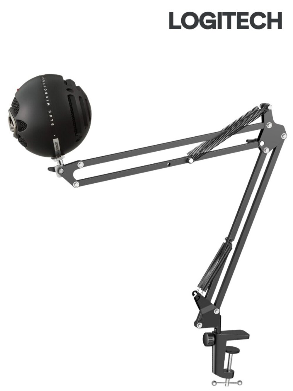 Logitech Blue Snowball USB Microphone with InnoGear Boom Arm